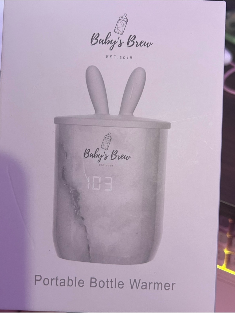 Portable Bottle Warmer in White